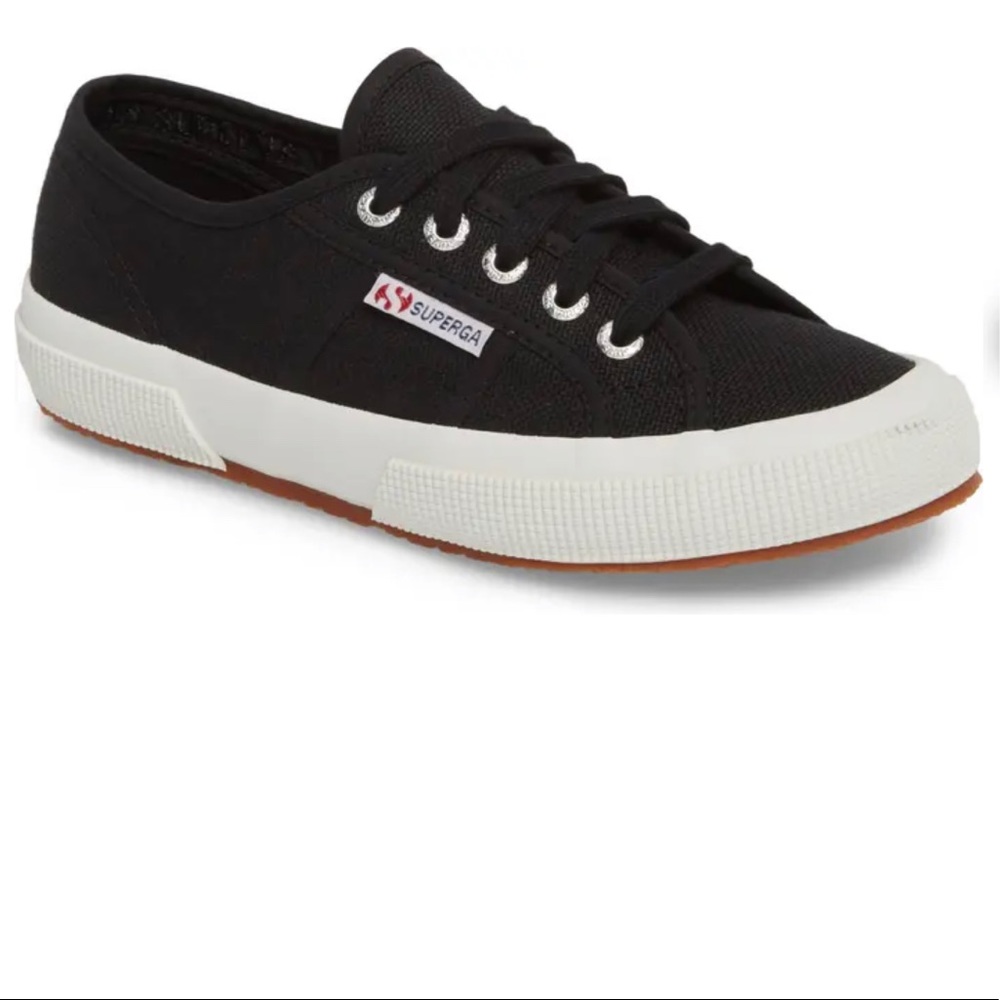 NWOT Black Superga Cotu Sneakers S. 7.5